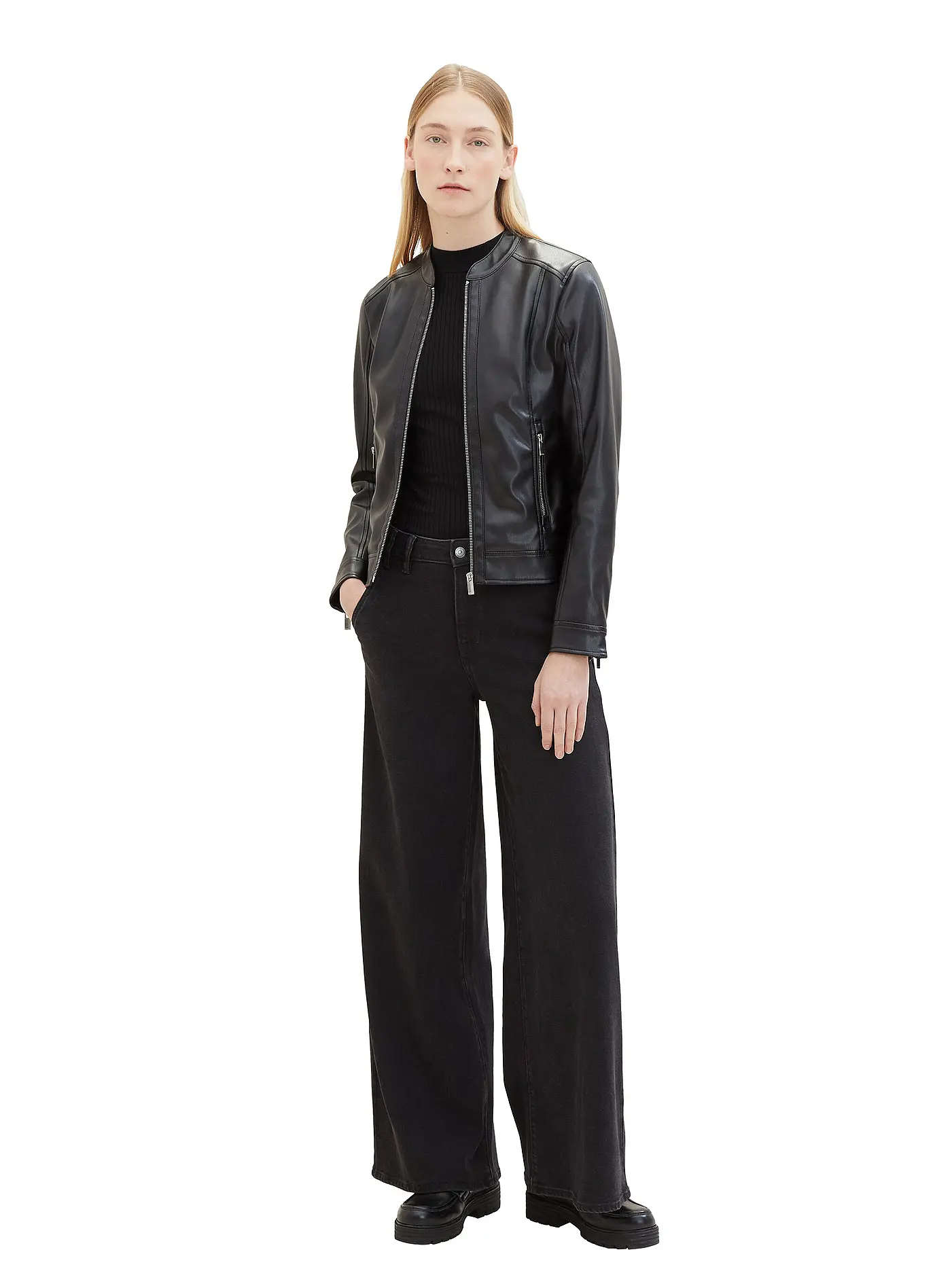 TOM TAILOR | Jacke in Lederoptik | 